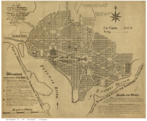 "Plan of the City of Washington" 1792  Hill